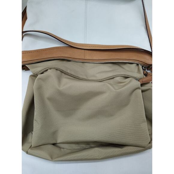 Coach Ashley White Leather Zipper Closure Hobo Crossbody Bag - Picture 13 of 14